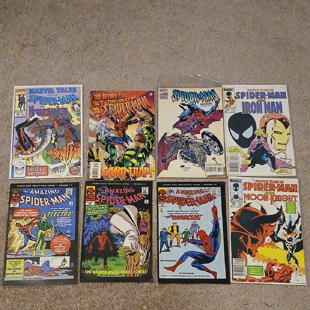 Spider-Man Comic Book Set With Iron Man